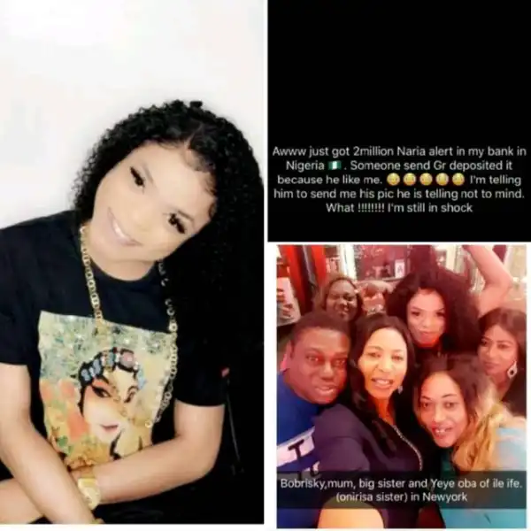 Bobrisky Receives N2million From Good Samaritan Who He Says Likes Him